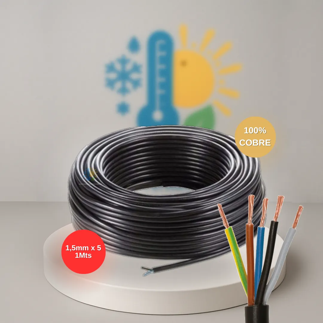 CABLE TPR 5 X 1,5 ROLLO X 1 MT