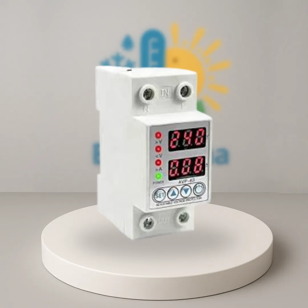 Protector Tension Digital Geneve Riel Din 40 Amp Monofasico