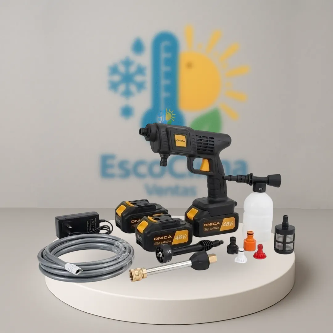 HIDROLAVADORA INALÁMBRICA CON 2 BATERÍAS + KIT DE ACCESORIOS