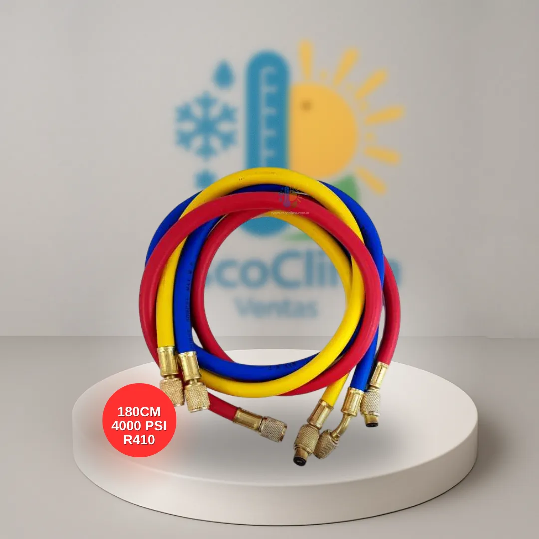 JUEGO DE MANGUERAS 180CM 4000 PSI R410