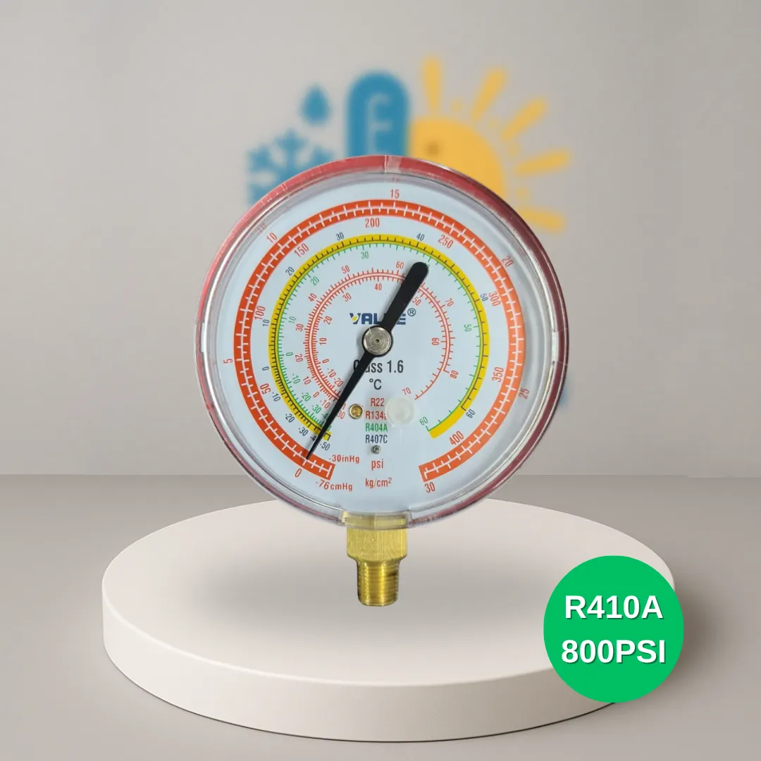 MANOMETRO ALTA R410 800 PSI - SIN PROTECTOR