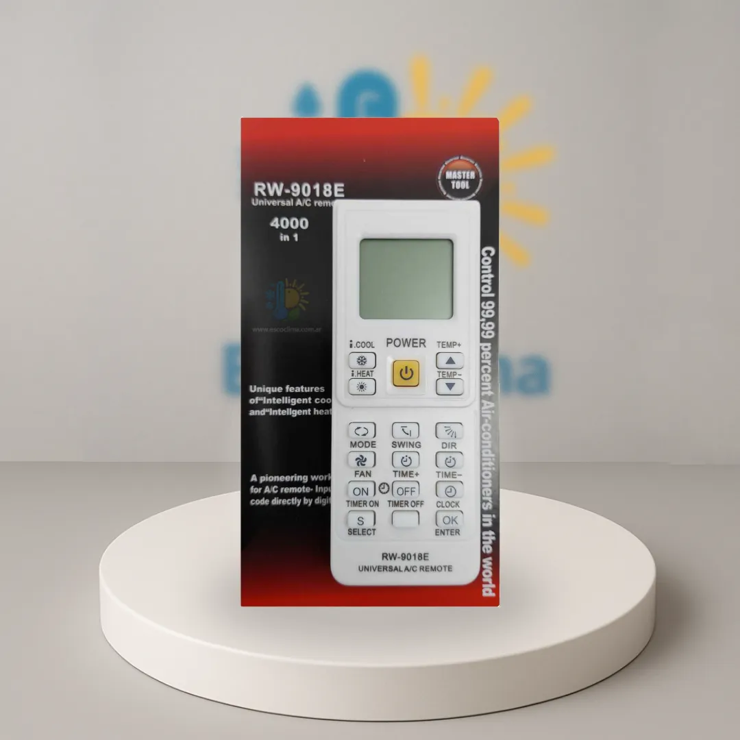 CONTROL REMOTO UNIVERSAL AIRE ACONDICIONADO RW-9018E