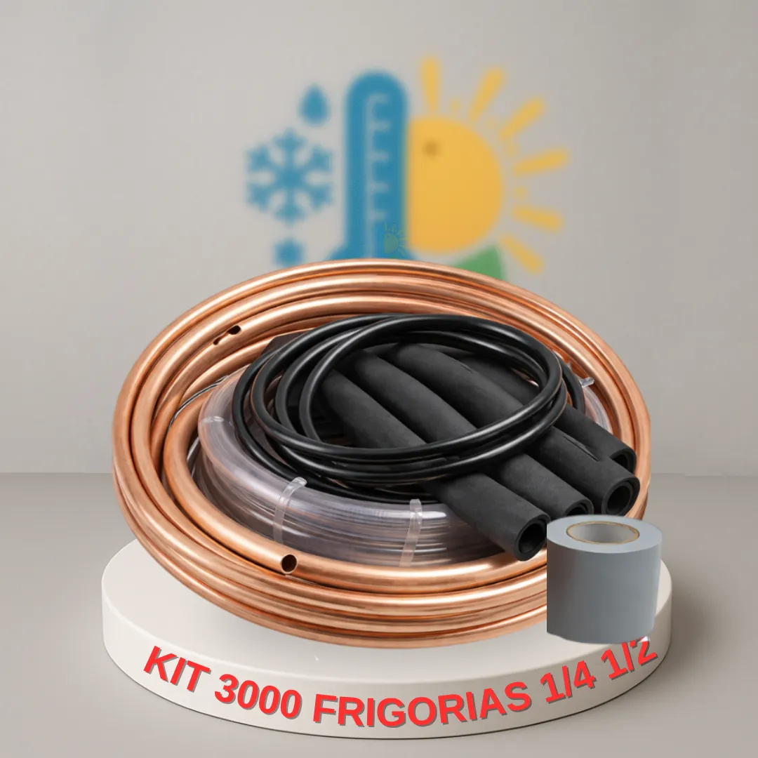 COMBO: KIT INSTALACION 3000 FRIGORIAS 1/4 - 1/2 - SIN MENSULAS